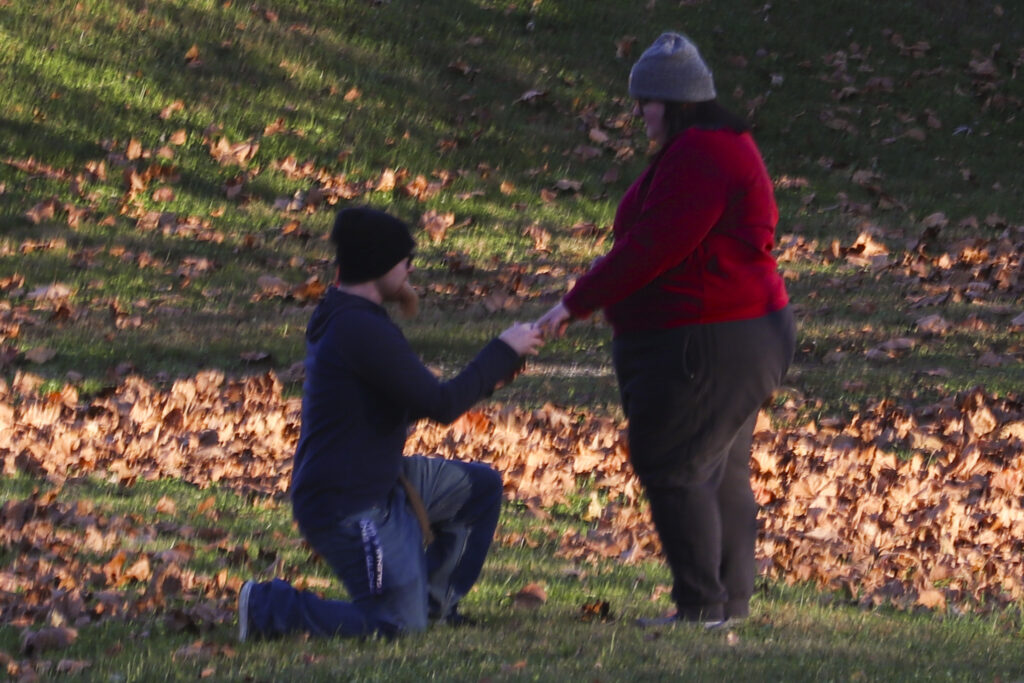 engagement between a man and a woman