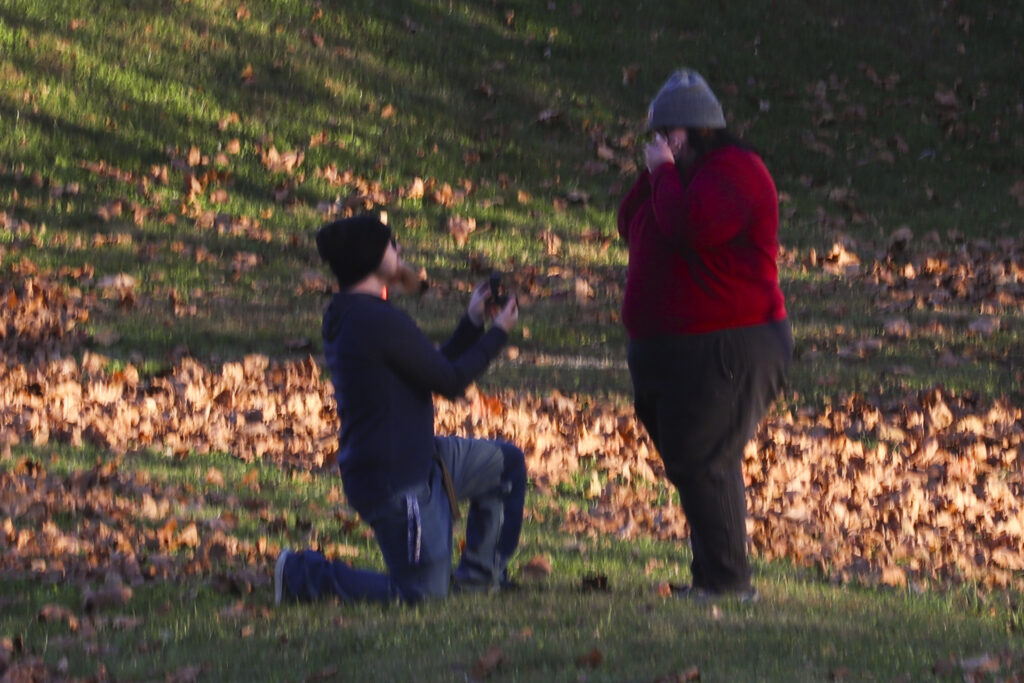 engagement between a man and a woman
